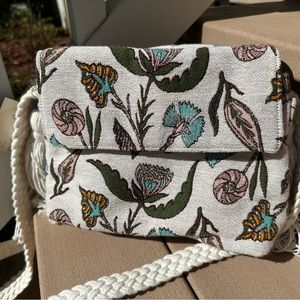 Boho Floral Bag With Fringe